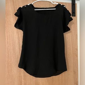 Black sheer express blouse top size XS